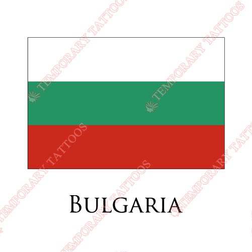 Bulgaria flag Customize Temporary Tattoos Stickers NO.1837